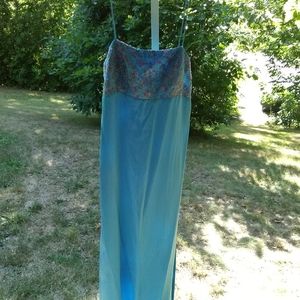 Js Boutique Blue beaded dress